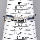 Antique Platinum 6.60 TCW Sapphire & 4.80 TCW Diamond Art Deco Bracelet