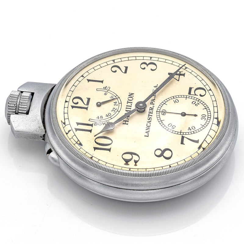 Vintage US Navy Hamilton 21 Jewels Model 22 Chronometer Deck Watch