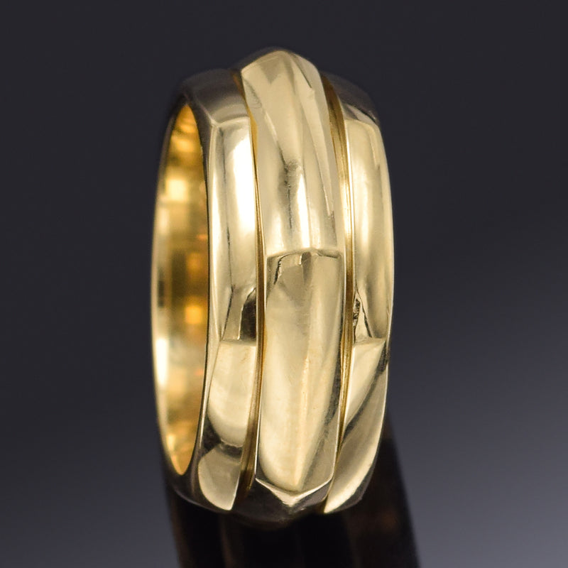 Piaget 18K Gold Possession Rotating Spinner Band Ring Size 55