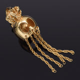 Vintage 14K Yellow Gold Hawaiian Ikaika Warrior Helmet Charm Pendant 2.6 Grams