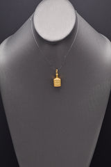 Vintage 14K Yellow Gold Whisky Bottle Charm Pendant 3.4 Grams