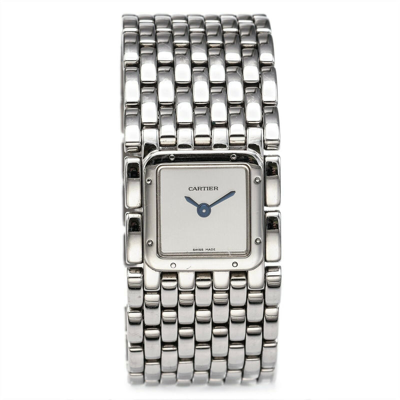 Cartier Panthère Ruban Stainless Steel Watch Ref 2420 Women's 21mm Quartz