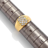 Vintage Leach & Garner 18K Yellow Gold 0.70 TCW Diamond Band Ring 6.6 Grams