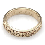 Antique Montgomery Bros Los Angeles 18K Yellow Gold Band Ring 4.5 mm