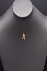 Vintage 14K Yellow Gold Gnome Charm Pendant 1.4 Grams