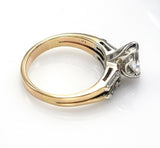 Vintage 14K Yellow Gold 1.15 TCW Diamond Marquise Band Ring