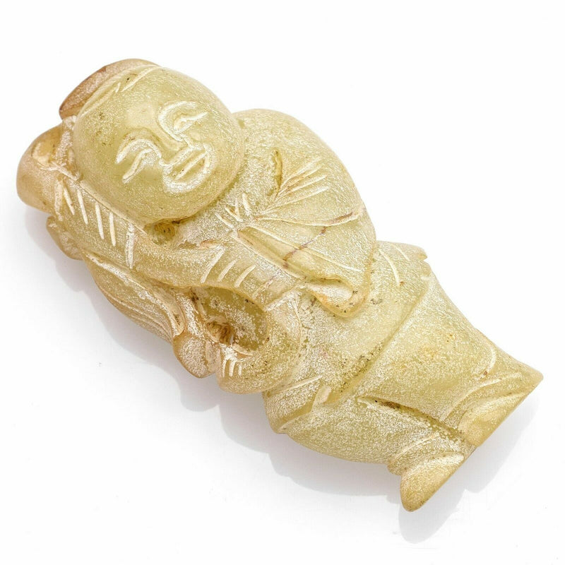 Antique Carved Jade Figurine