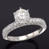 GIA Certified Platinum 2.42 TCW Round Brilliant Diamond Band Ring 5.4 Grams