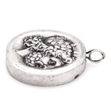 Vintage Henryk Winograd HW 999 Fine Silver Repoussé Greek God Zeus Pendant