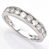 Vintage Platinum Diamond Band Ring Size 7.25
