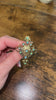 Antique Victorian 14K Yellow Gold Opal & White Topaz Brooch Pin Pendant 10.8 Gr