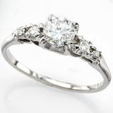 Estate 18K White Gold Diamond Band Ring