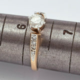Vintage 14K Yellow Gold 0.46 Carat Diamond Band Ring