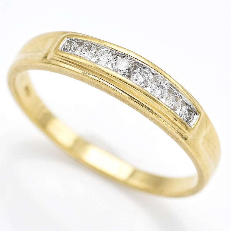 Vintage 10K Yellow Gold Diamond Band Ring
