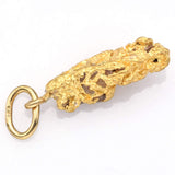 Vintage 24K Natural Yellow Gold Nugget Charm Pendant