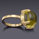 Tiffany & Co. Paloma Picasso 18K Gold Lemon Quartz Sugar Stacks Ring Size 5.5