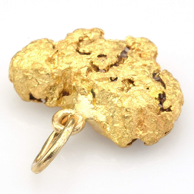 Vintage 24K Natural Yellow Gold Nugget Charm Pendant