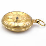 Antique Mid-19th Century Harold & Co. London 18K Gold Fusee Pocket Watch