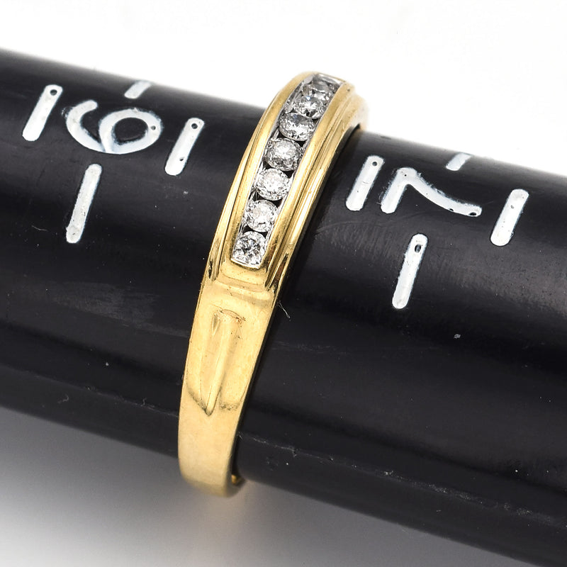 Vintage 10K Yellow Gold Diamond Band Ring