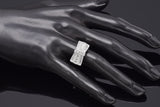 Vintage 14K White Gold 0.53 TCW Diamond Baguette Band Ring