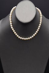 Vintage Mikimoto Sterling Silver Sea Pearl Beaded Strand Necklace + Box 26.2 Gr
