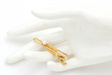Vintage MIKIMOTO Tokyo 14K Yellow Gold Sea Pearl Tie Bar Clip + Box Booklet 4.6G