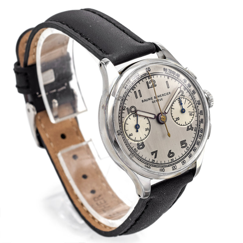 Vintage Baume & Mercier Geneve Chronograph Hand Wind Men's Watch 34 mm