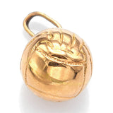 Vintage 14K Yellow Gold Volleyball Sports Charm Pendant