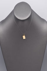 Vintage 14K Yellow Gold I Love You Western Union Telegram Charm Pendant
