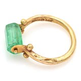 Metropolitan Museum of Art 14K Gold Emerald Egyptian Revival Hellenistic Ring
