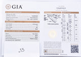 0.32 Carat GIA Certified Round Brilliant Cut Diamond 4.56 - 4.60 x 2.58 mm D SI2