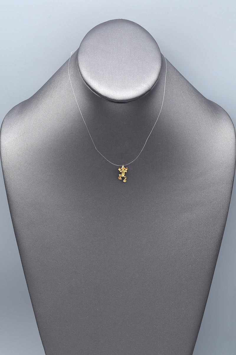 Vintage 14K Yellow Gold Toad Frog Charm Pendant