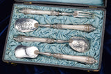 Antique 19th Century French Sterling Silver Hors d'oeuvre Set 143.0 Grams