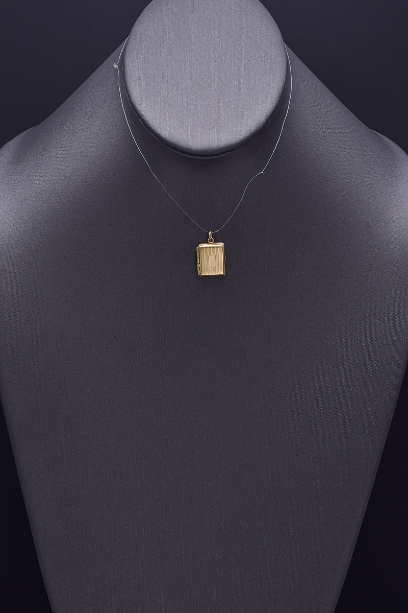 Vintage 14K Yellow Gold Cigar Cigarette Case Charm Pendant 2.5 Grams
