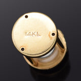 Vintage 14K Yellow Gold Hourglass Charm Pendant 2.2 Grams