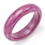 Vintage 734.5 Carat Natural Red Ruby Wide Bangle Bracelet 147.1 Grams