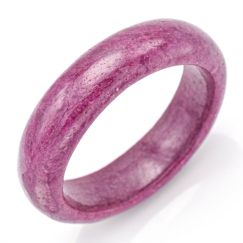 Vintage 734.5 Carat Natural Red Ruby Wide Bangle Bracelet 147.1 Grams