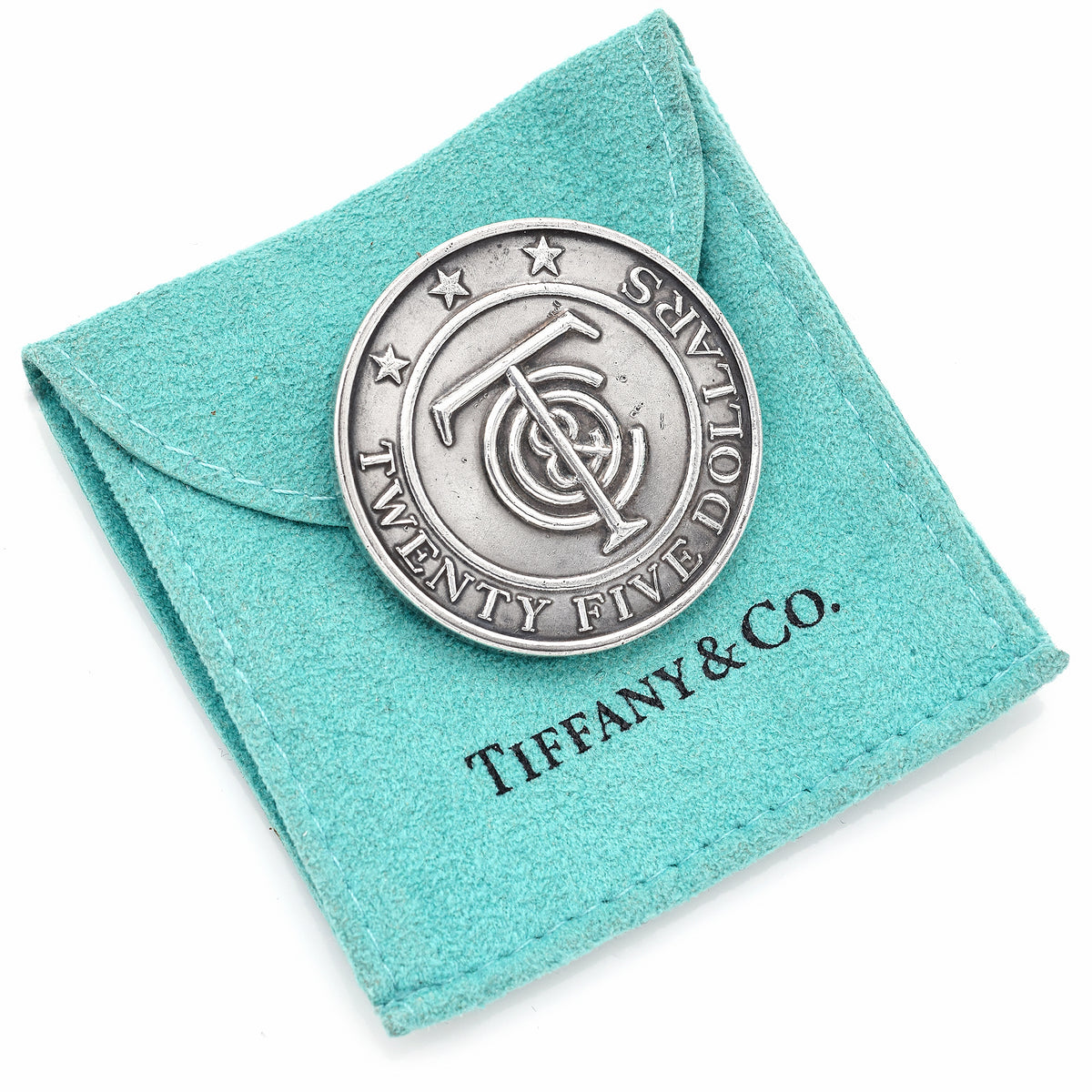 Tiffany & Co Rare Twenty Five Dollars Silver Medal 26.2 Grams 