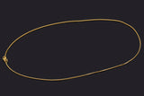 Vintage 22K Yellow Gold Box Chain Necklace 1.2 mm 6.7 Grams 18 Inches