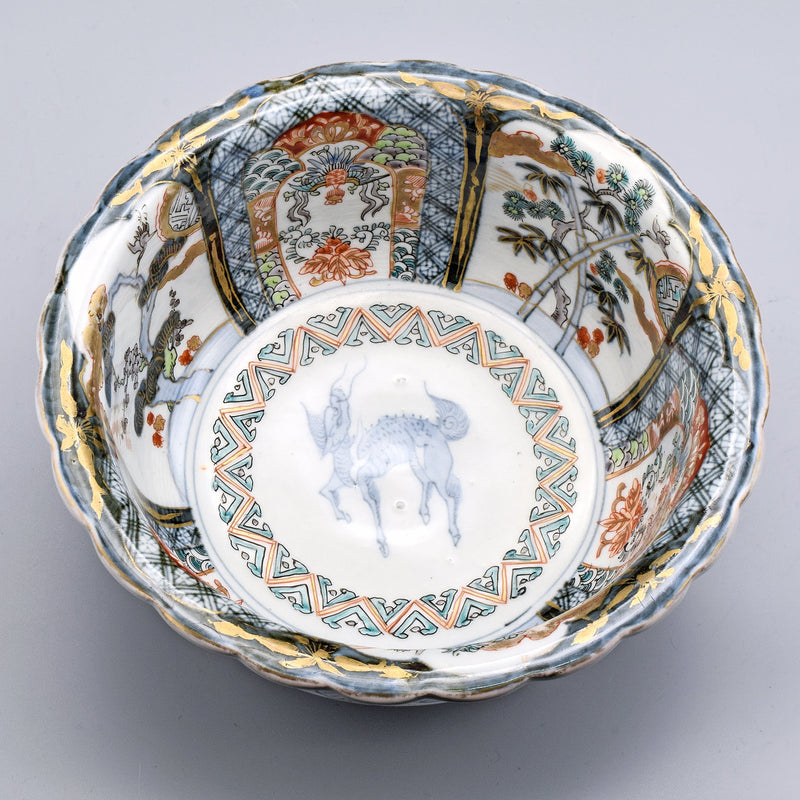 Antique Chinese Hand-Painted Porcelain Bowl