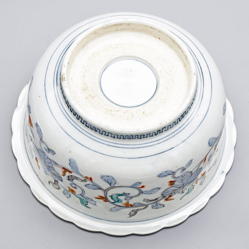 Antique Chinese Hand-Painted Porcelain Bowl