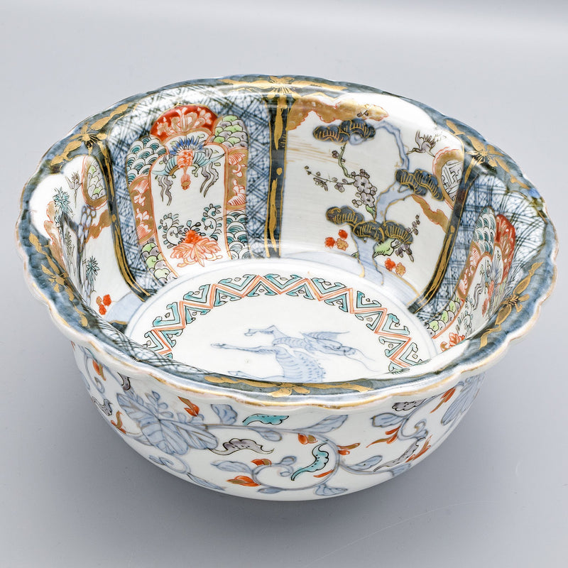 Antique Chinese Hand-Painted Porcelain Bowl