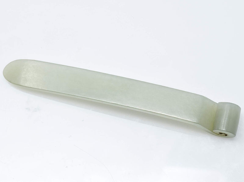 Antique Translucent Green Jade Buckle