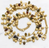Marco Bicego 18K Yellow Gold Mixed Gemstone Multi Strand Necklace