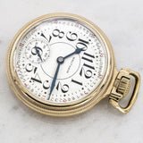 Vintage 10K Gold Filled Waltham Vanguard 23 Jewel Pocket Watch