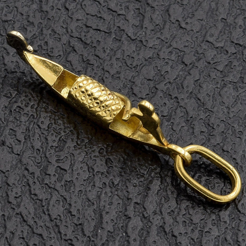 Vintage 18K Yellow Gold Gondola Charm Pendant