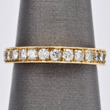 Vintage 14K Yellow Gold 1.20 TCW Diamond Band Ring