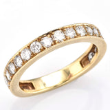 Vintage 14K Yellow Gold 1.20 TCW Diamond Band Ring