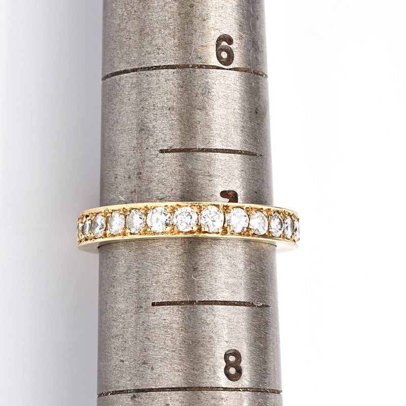 Vintage 14K Yellow Gold 1.20 TCW Diamond Band Ring