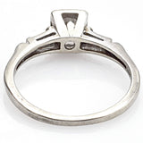 Antique 14K White Gold Diamond Band Ring